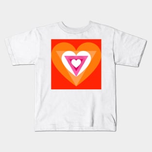 Lesbian hearts Kids T-Shirt